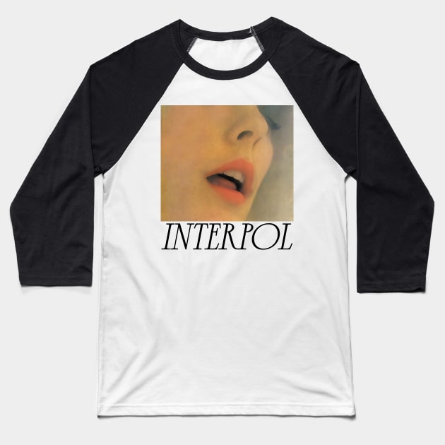 Interpol -- Original Retro Fan Art Design Baseball T-Shirt by unknown_pleasures